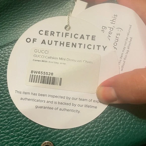 Gucci Dionysus Green wallet on chain - Picture 4 of 9